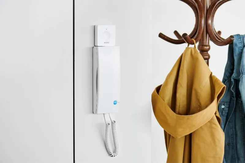 A Nuki Opener mounted on an intercom